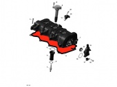 Прокладка клапанной крышки для снегохода BRP Ski-Doo RENEGADE/EXPEDITION/MXZ/Grand Touring/GSX 1200 420431040/420431041