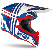 Кроссовый шлем Airoh Wraap красно-синий XS