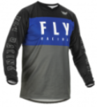 Джерси FLY RACING F-16 (2022) (детская) (синий/серый/черный, YM