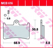 Тормозные колодки TRW MCB616