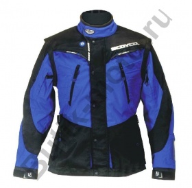 Куртка Enduro/Sreet Scoyco JK27(утепленная с подстежкой+защита) синий/черный М