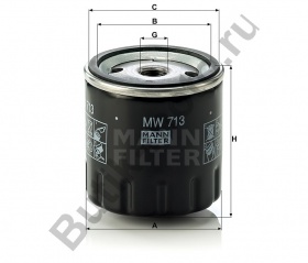 Фильтр масляный MW713