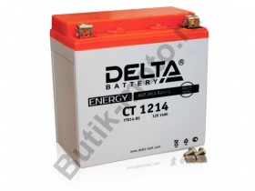 Гелевый аккумулятор Delta CT 1214 12V/14Ah (YTX14-BS, YTX14H-BS, YTX16-BS, YB16B-A)