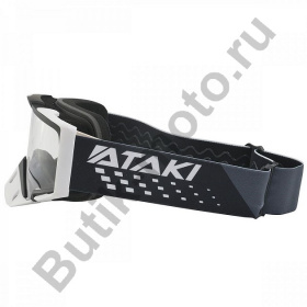 Очки для мотокросса ATAKI SELECT прозрачная линза (черный