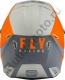 Шлем кроссовый FLY RACING KINETIC Straight Edge оранжевый/серый матовый, 2XL