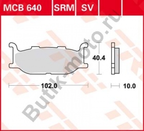 Тормозные колодки TRW MCB640SRM