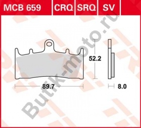 Тормозные колодки TRW MCB659SV
