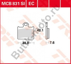 Тормозные колодки TRW MCB831EC