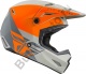 Шлем кроссовый FLY RACING KINETIC Straight Edge оранжевый/серый матовый, 2XL