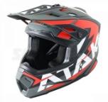 Шлем кроссовый Ataki JK801 Rampage красный/серый матовый, M