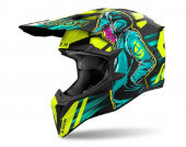 Кроссовый шлем Airoh Wraaap Cyber Yellow Matt L