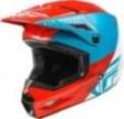Шлем кроссовый FLY RACING KINETIC Straight Edge красный/белый/синий, 2XL