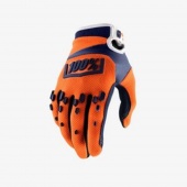 Детские перчатки кросс 100% “Airmatic” Glove Orange-Navy Youth SM