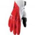 Перчатки для мотокросса Thor Draft бело - красные S