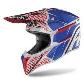 Кроссовый шлем Airoh Wraap Красный-Голубой XL