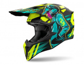 Кроссовый шлем Airoh Wraaap Cyber Yellow Matt S