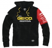 Толстовка на молнии “FACTORY” Geico/Honda/100% Black LG