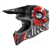 Кроссовый шлем Airoh Wraap Серый-С раскраской L