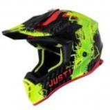 Шлем кроссовый JUST1 J38 Mask Hi-Vis желтый/красный/черный, M