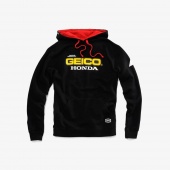 Кофта с капюшоном “BASE” Geico/Honda/100% Black MD