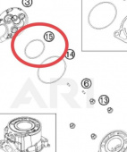 Уплотнительное кольцо KTM ГБЦ 52х2 (0770052020)