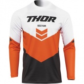 Джерси для мотокросса Thor Chev XL, бело - оранжевый