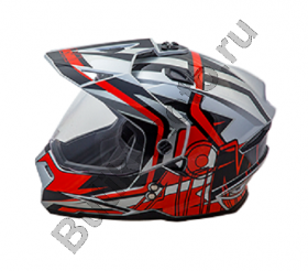 Шлем AiM JK802S Red/Grey/Black, XS
