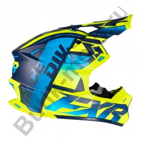 Шлем FXR Blade 2.0 Carbon Race Div Blue/Hi Vis/Navy 2XL