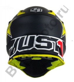 Шлем кроссовый JUST1 J38 RockStar, желтый/черный/белый, M