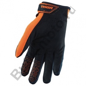 Детские перчатки для мотокросса Thor S20Y Spectrum оранжево-синие XS