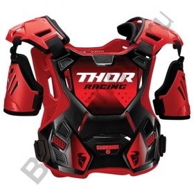 Детская защита тела Thor Guardian S20Y черно-красная 2XS-XS