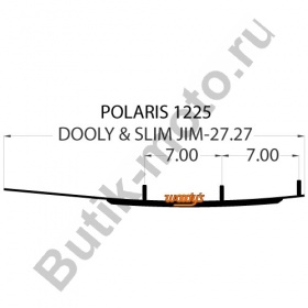 Коньки для лыж снегохода Polaris XC SP/HO IQ/FST IQ/TRAIL RMK/SWITCHBACK/IQ SHIFT/IQ LXT/SHIFT 136 500/550/600/700/800 2007-2013 WEARBAR DOOLY DP4-1225