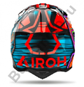 Кроссовый шлем Airoh Wraaap Cyber Orange Gloss XXS