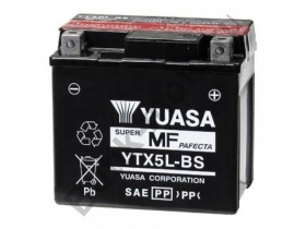 Сухозаряженный аккумулятор YUASA 12V/4Ah YTX5L-BS