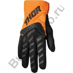 Перчатки для мотокросса Thor Spectrum черно - оранжевые L