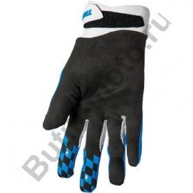 Перчатки для мотокросса Thor Draft S22 бело - синие M
