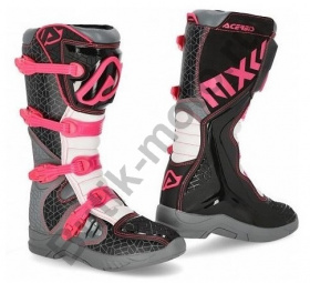 Мотоботы кроссовые Acerbis X-TEAM Black/Purple, (р.47)