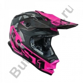 Шлем детский (кроссовый) JUST1 J32 YOUTH SWAT (Hi-Vis розовый/черный глянцевый, YL