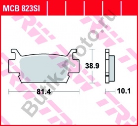 Тормозные колодки TRW MCB823SI