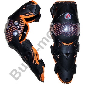 Защита колена шарнирная ATAKI SC-111 черный/оранжевый