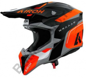 Кроссовый шлем Airoh Wraaap Conquer Orange Matt XL