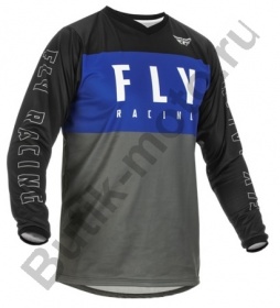 Джерси FLY RACING F-16 (2022) синий/серый/черный, L
