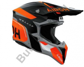 Кроссовый шлем Airoh Wraaap Conquer Orange Matt XL