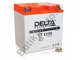 Гелевый аккумулятор Delta CT 1230 12V/30Ah (YTX30L, YТX30L-BS, YB30L-B)
