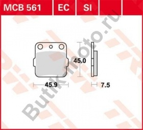 Тормозные колодки TRW MCB561SI