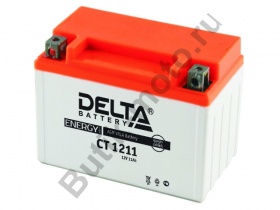 Гелевый аккумулятор Delta CT 1211 12V/11Ah (YTZ12S, YTZ14S)