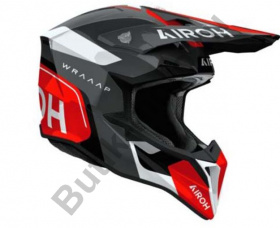 Кроссовый шлем Airoh Wraaap Conquer Red Gloss XL
