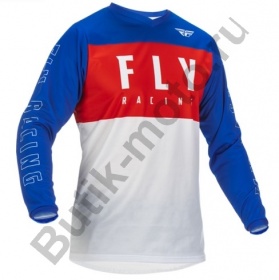 Джерси FLY RACING F-16 (2022) (детская) красный/белый/синий, YXL