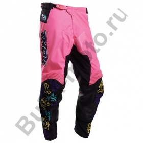 Детские штаны для мотокросса Thor S20Y Pulse Fast Boyz 24 розовые